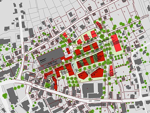 Richtplan von Am Garnmarkt in Götzis.