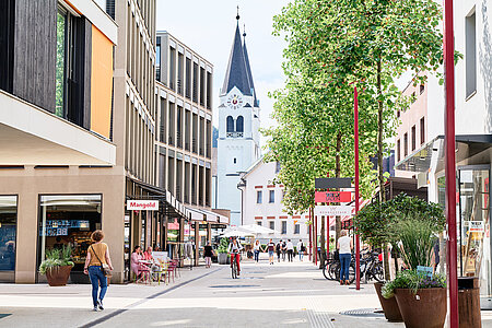 Foto von des Fußgängerzone Am Garnmarkt in Götzis.