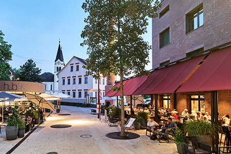 Abendstimmung Foto von Am Garnmarkt in Götzis.